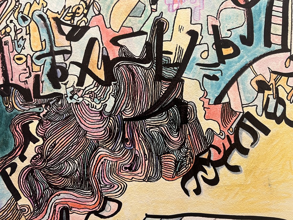 Cartographie d’un instant T · détail en couleur