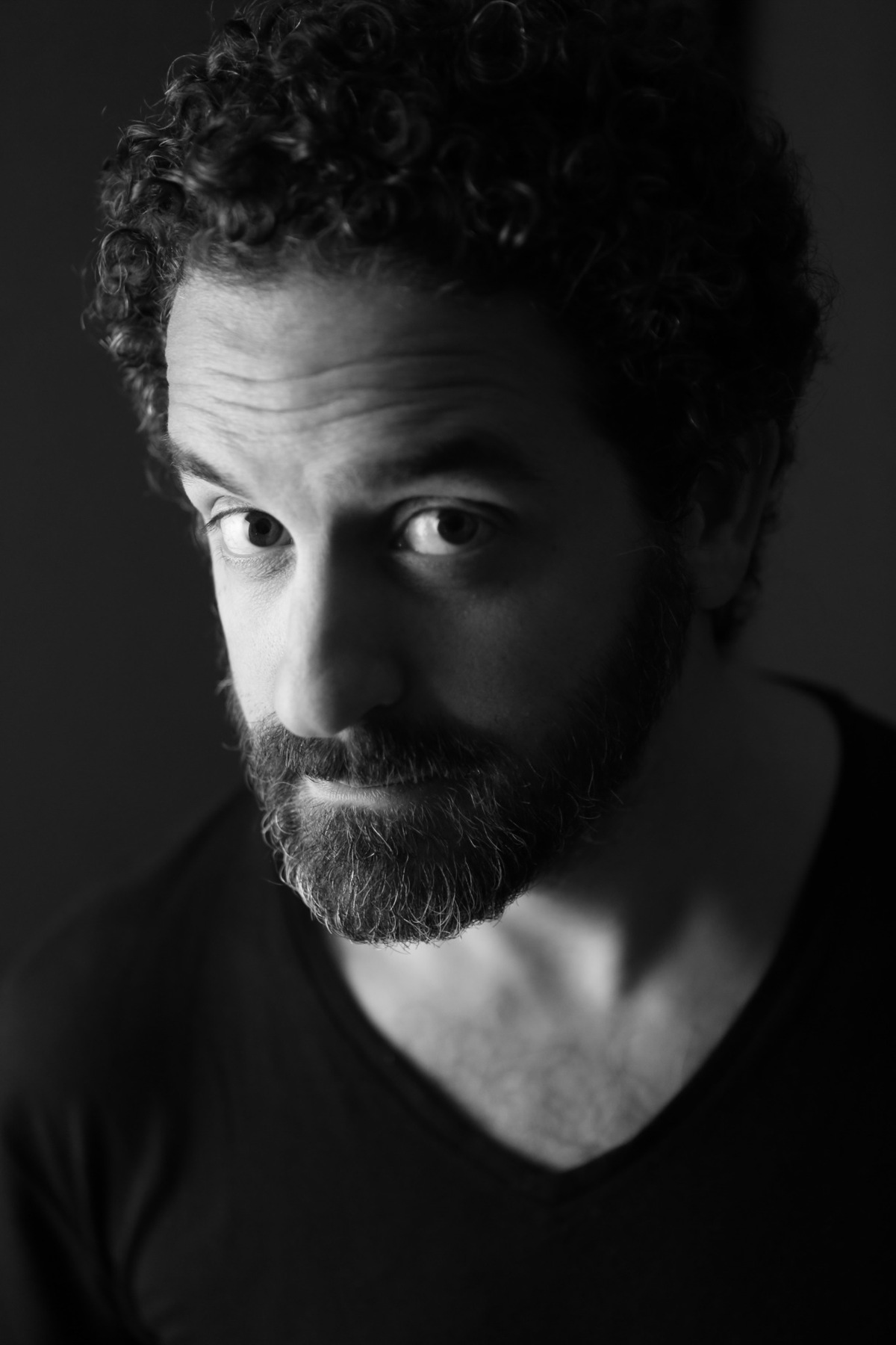 Emmanuel Saada · portrait en noir et blanc