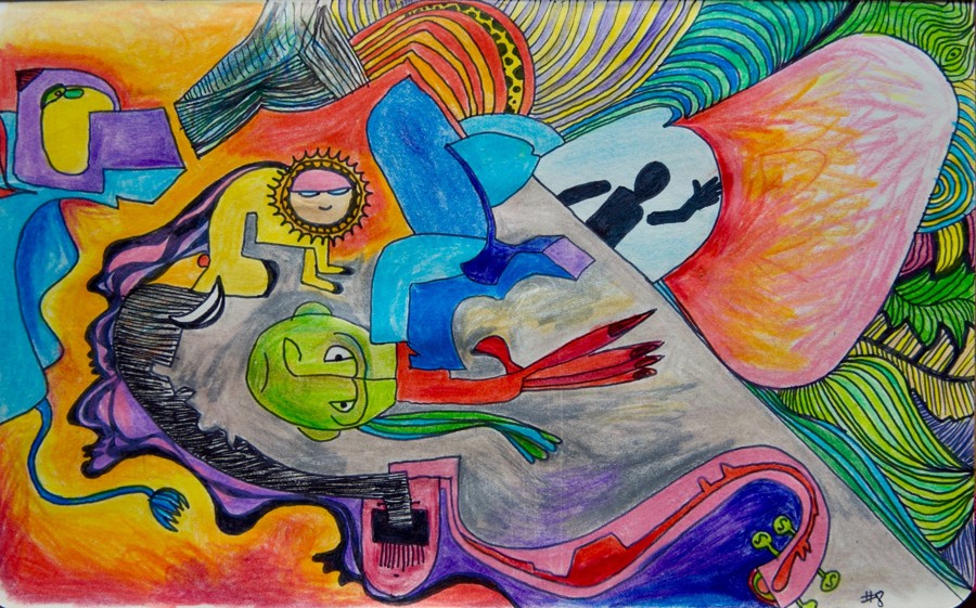 Peinture d’Emmanuel Saada · œuvre 16