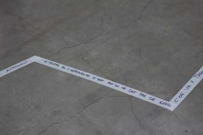 Traces écrites par les participants · L’Expérience du silence · Jeune Création · CENTQUATRE · 2012